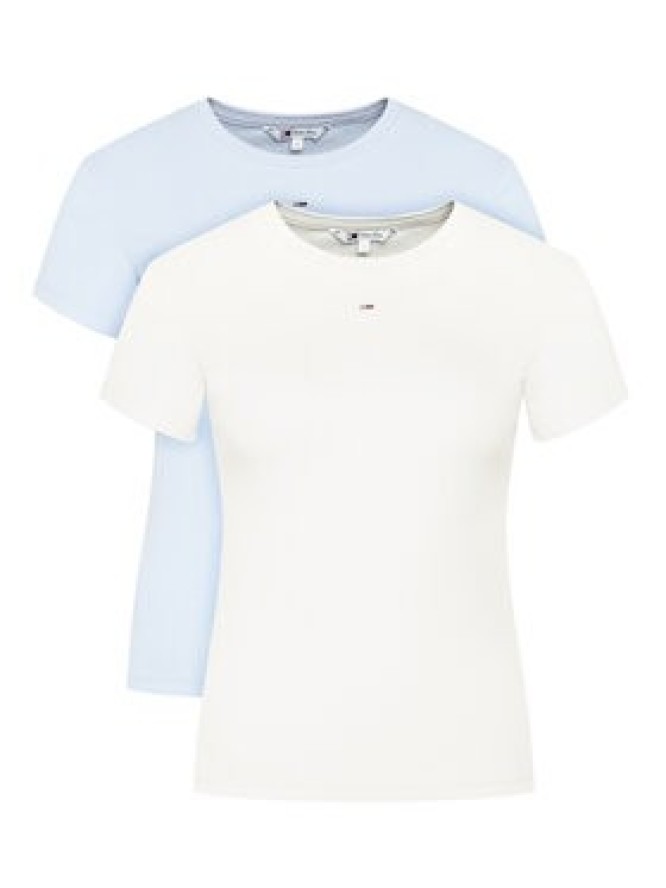 Tommy Jeans Komplet t-shirtów DW0DW21430 Kolorowy Slim Fit