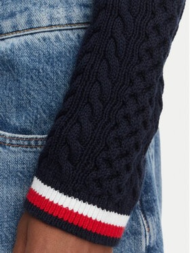 Tommy Jeans Sweter DW0DW22933 Granatowy Regular Fit