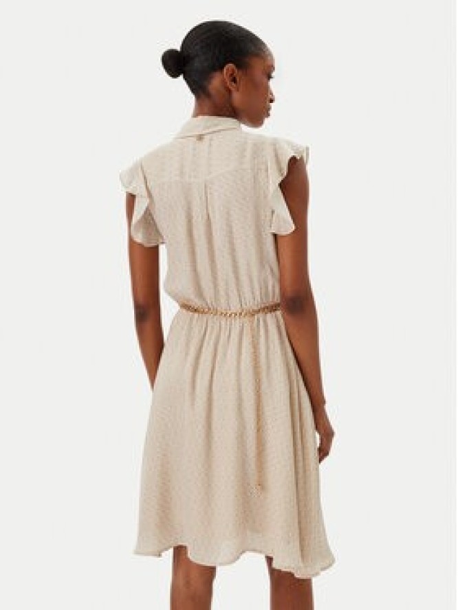 Fracomina Sukienka codzienna FR25SD1011W774J7 Beżowy Regular Fit