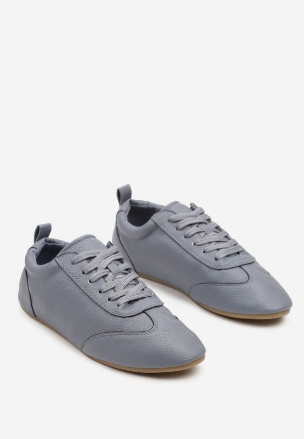 Niebieskie Klasyczne Tenisówki z Ekoskóry Verianns