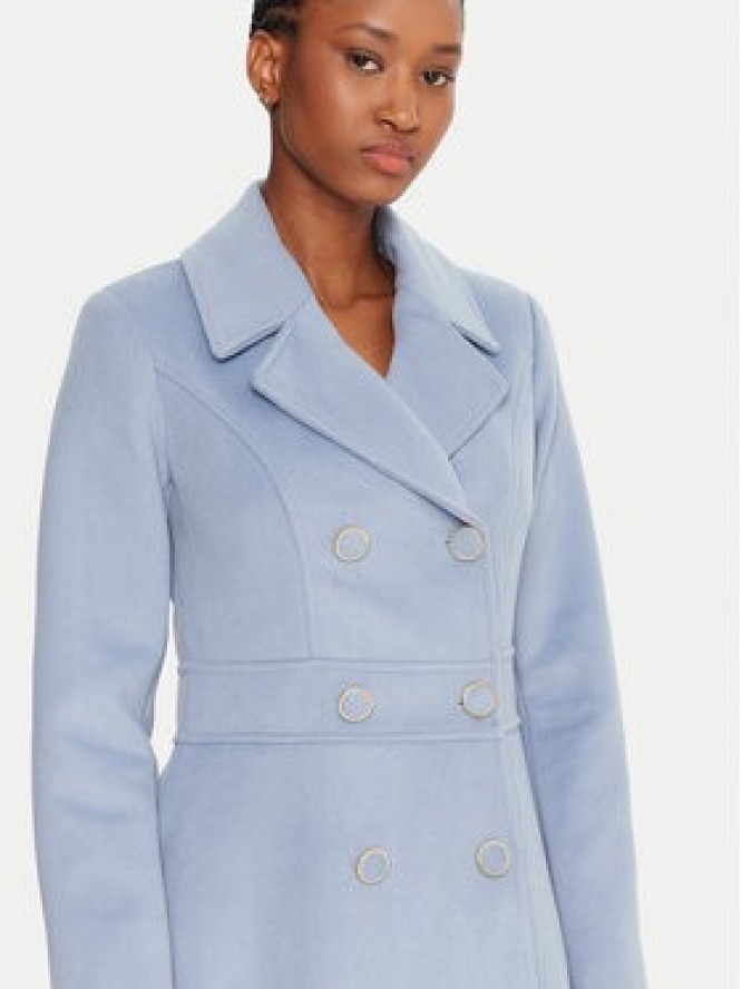 Rinascimento Płaszcz przejściowy CFC0125851003 Błękitny Slim Fit