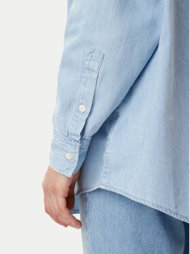 Calvin Klein Jeans Koszula jeansowa J20J225010 Błękitny Oversize