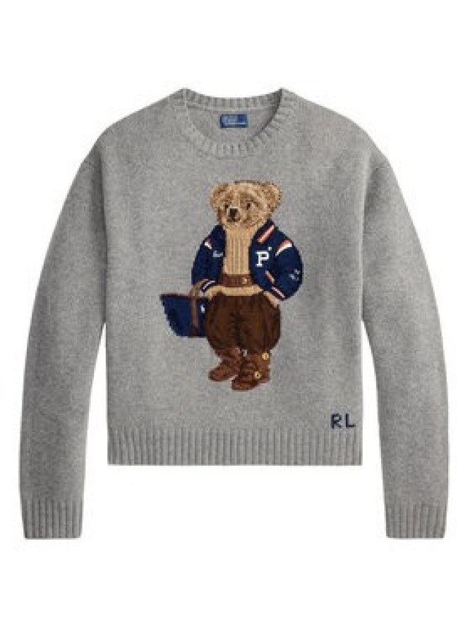Polo Ralph Lauren Sweter 211B17771002 Szary ciemny Relaxed Fit