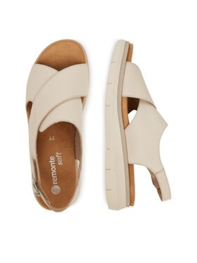 Remonte Sandały D2K56-60 Beżowy