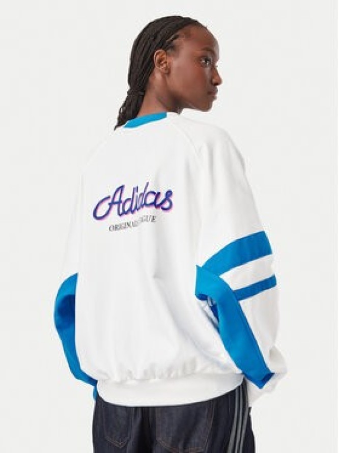 adidas Bluza Archive Sweater Baseball KS9209 Biały Regular Fit