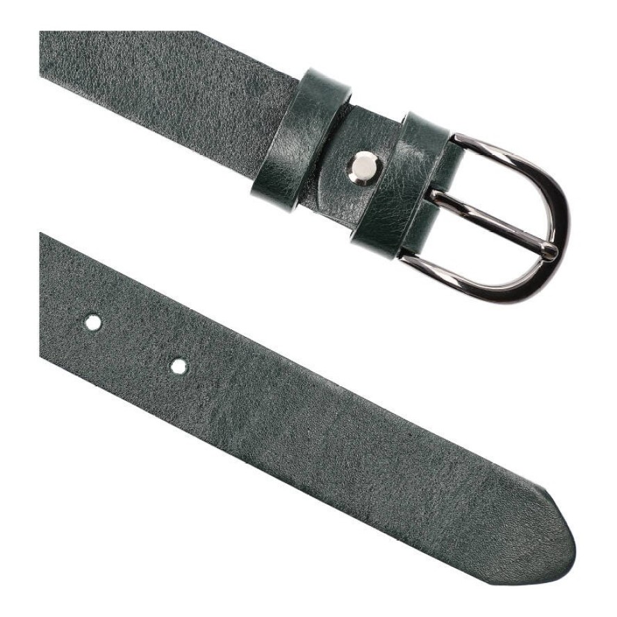 Zielony Skórzany Pasek Damski Armodo