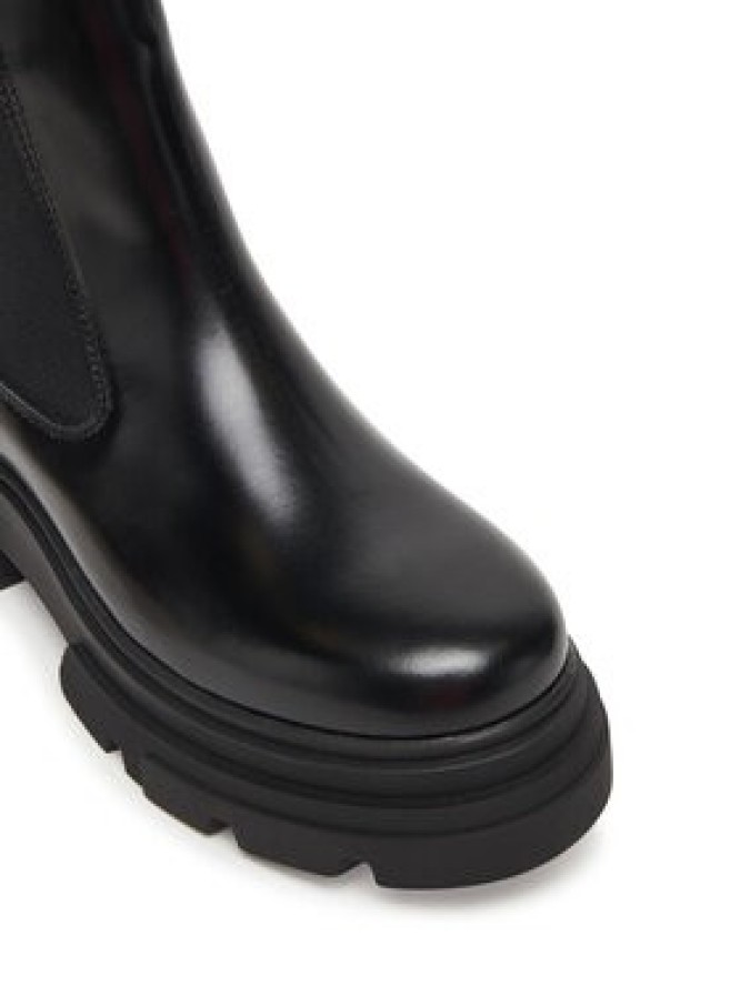 Tommy Hilfiger Sztyblety Shiny FW0FW09042 Czarny