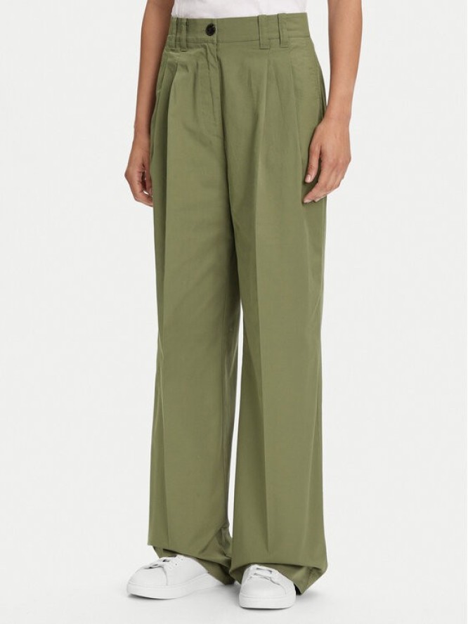 Marc O'Polo Spodnie materiałowe 506 0341 10105 Zielony Loose Fit