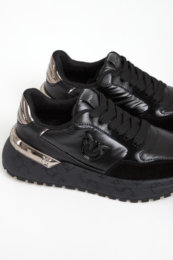 Sneakersy damskie skórzane Gem 07 PINKO