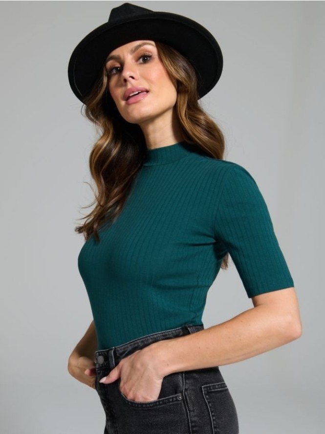 Koszulka z półgolfem - zielony