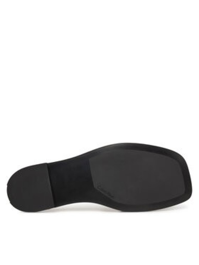 Calvin Klein Klapki Flat Slide W/Ck Hw Big - Lth HW0HW02482 Brązowy