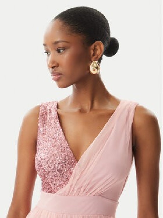 Rinascimento Sukienka wieczorowa CFC0123704003 Różowy Regular Fit