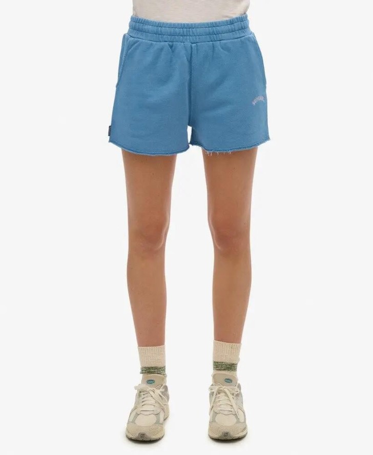 superdry Szorty Essential Logo Garment Dye – 100% bawełna organiczna, luźny