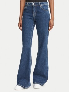 HUGO Jeansy Gelissa_4_B 50569843 Granatowy Flare Fit