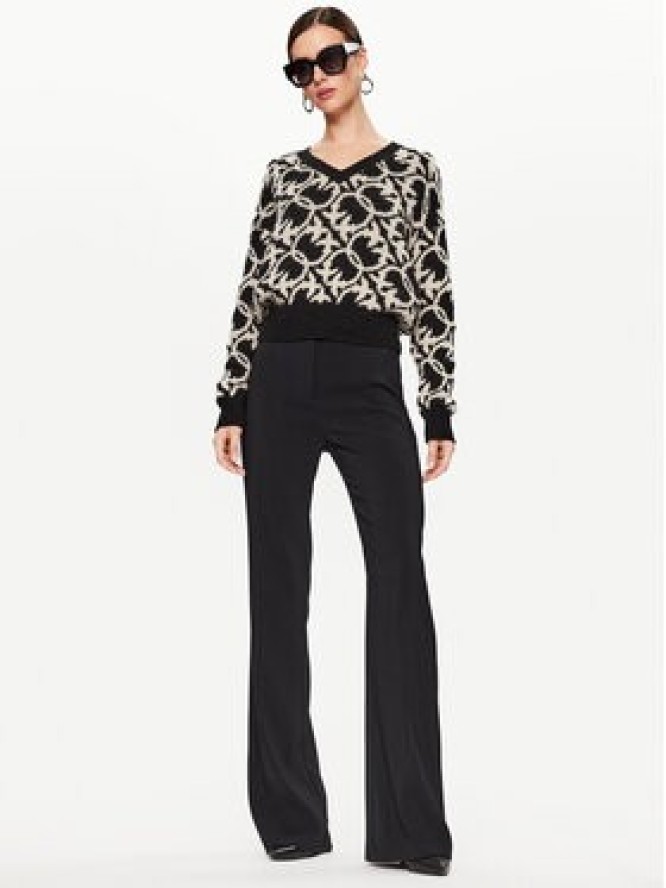 Pinko Spodnie damskie 1000547624 Czarny Slim Fit