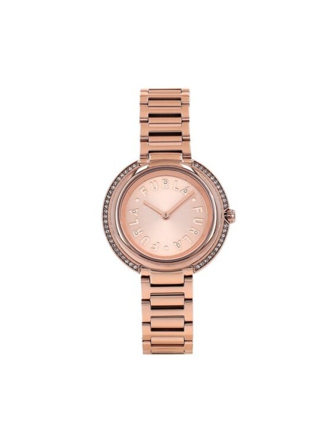 Furla Zegarek Icon Shape WW00035-K21000-1G000-1-008-20-CN-W Różowe złoto