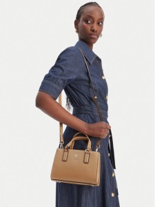 Tommy Hilfiger Torebka Th Daily Mini Tote AW0AW18379 Brązowy