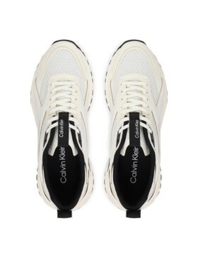 Calvin Klein Sneakersy Hike Run Ckstripe Mesh HW0HW03002 Biały