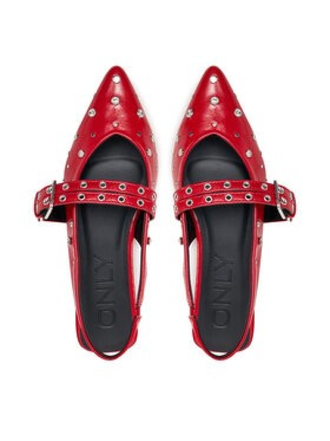ONLY Shoes Baleriny OnLaura-5 15340903 Czerwony