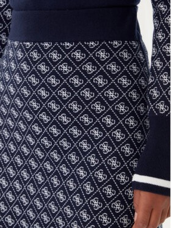 Guess Spódnica ołówkowa W5BD81 Z3JD2 Granatowy Slim Fit