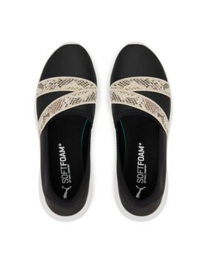 Puma Półbuty Adelina 2 Snake Chic 400702 01 Czarny