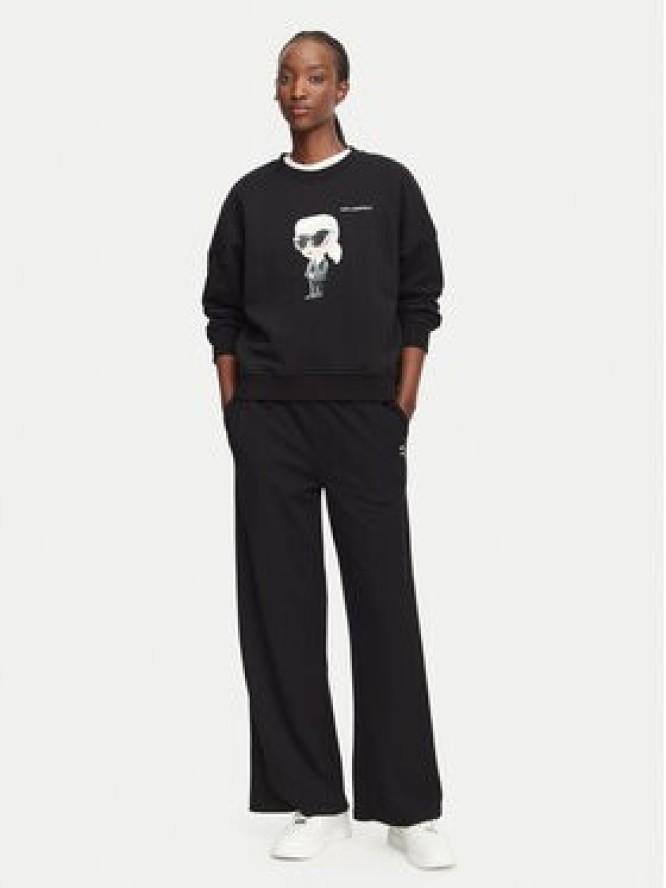 KARL LAGERFELD Bluza B3W20049 Czarny Regular Fit