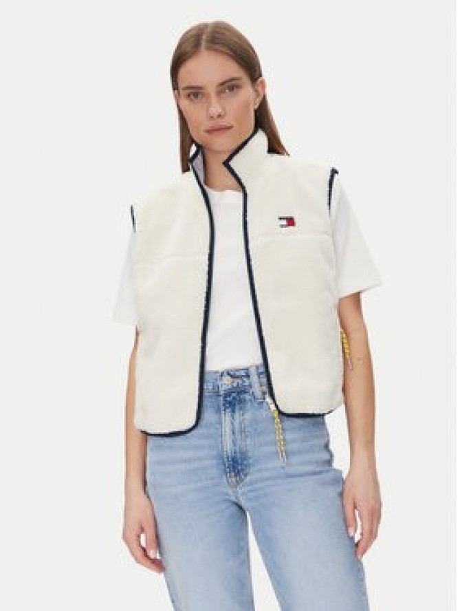 Tommy Jeans Bezrękawnik Tjw Reversible Teddy Vest DW0DW20233 Błękitny Regular Fit