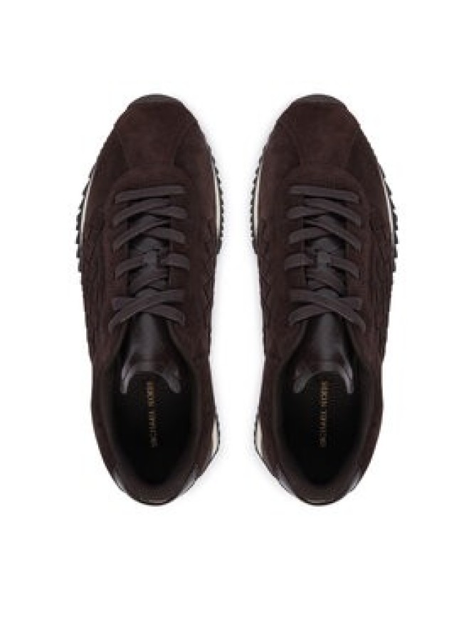 MICHAEL Michael Kors Sneakersy Rhodes 43F6RHFS2S Brązowy ciemny