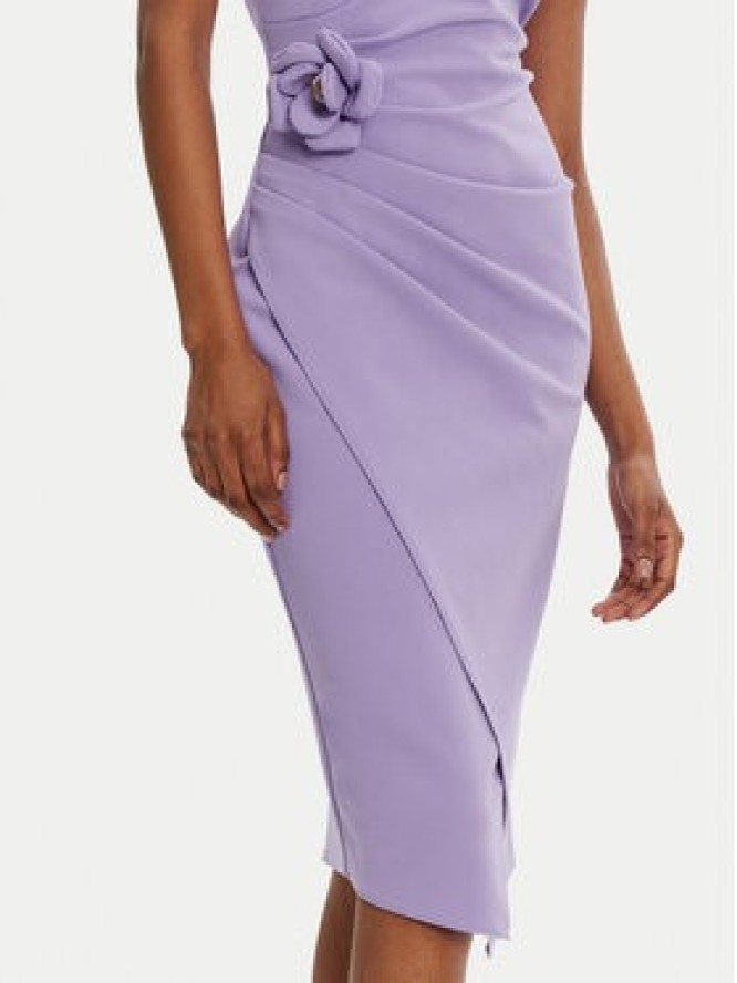 Rinascimento Sukienka koktajlowa CFC0122878003 Fioletowy Regular Fit