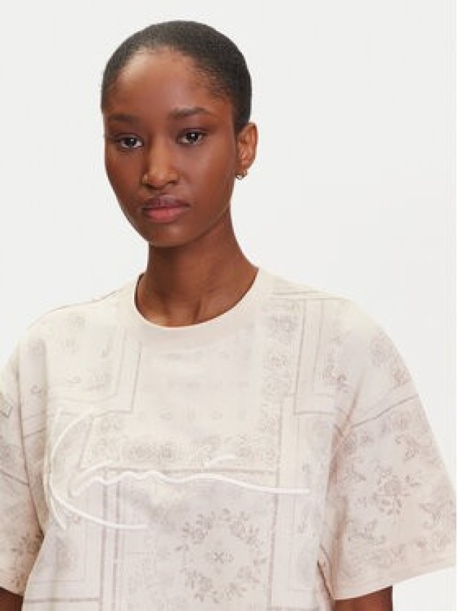 Karl Kani T-Shirt PD00005456 Beżowy Relaxed Fit