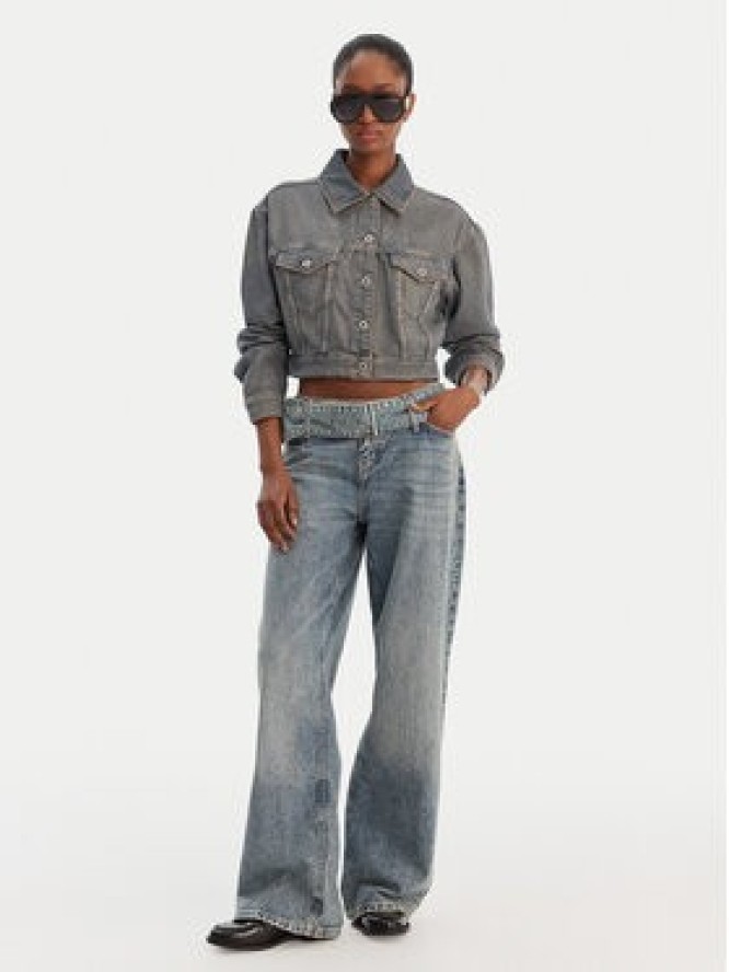 HUGO Kurtka jeansowa Galatea_B 50553000 Niebieski Oversize