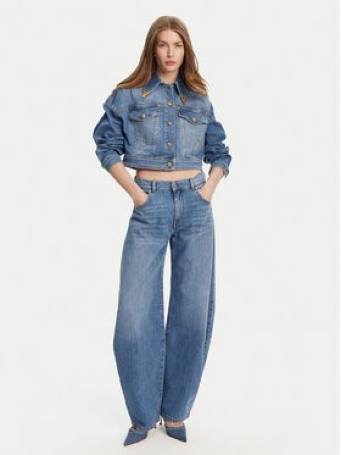 Versace Jeans Couture Kurtka jeansowa 78HAS450 Niebieski Relaxed Fit