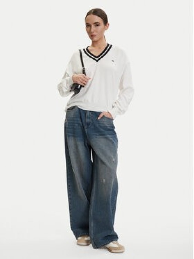 Tommy Jeans Sweter DW0DW22778 Biały Regular Fit
