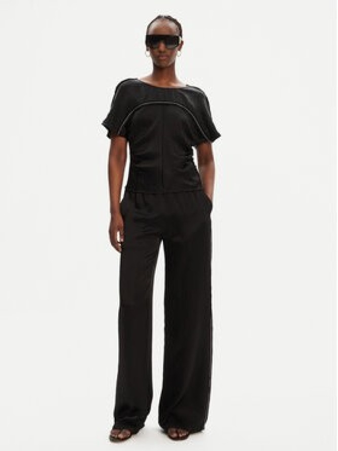 PINKO Bluzka 104596 A2BU Czarny Regular Fit