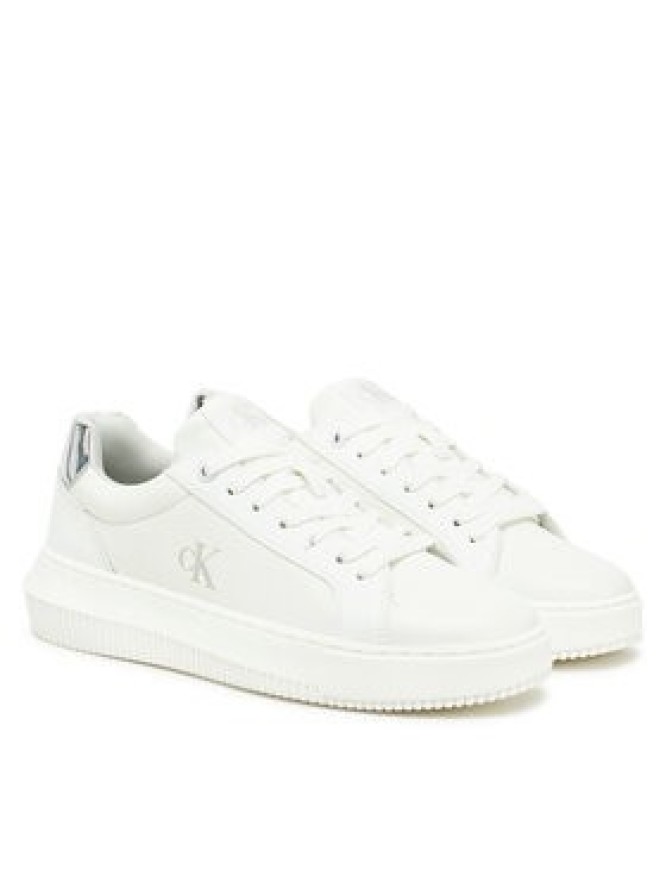 Calvin Klein Jeans Sneakersy Chunky Cupsole Low Mg YW0YW01769 Biały