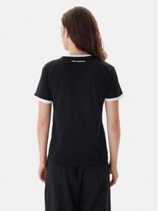 KARL LAGERFELD T-Shirt B1W17040 Czarny Slim Fit