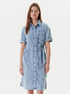 Mustang Sukienka jeansowa Camilla 1016564 Niebieski Regular Fit