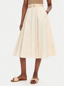 TWINSET Spódnica trapezowa 251TT202J Écru Regular Fit