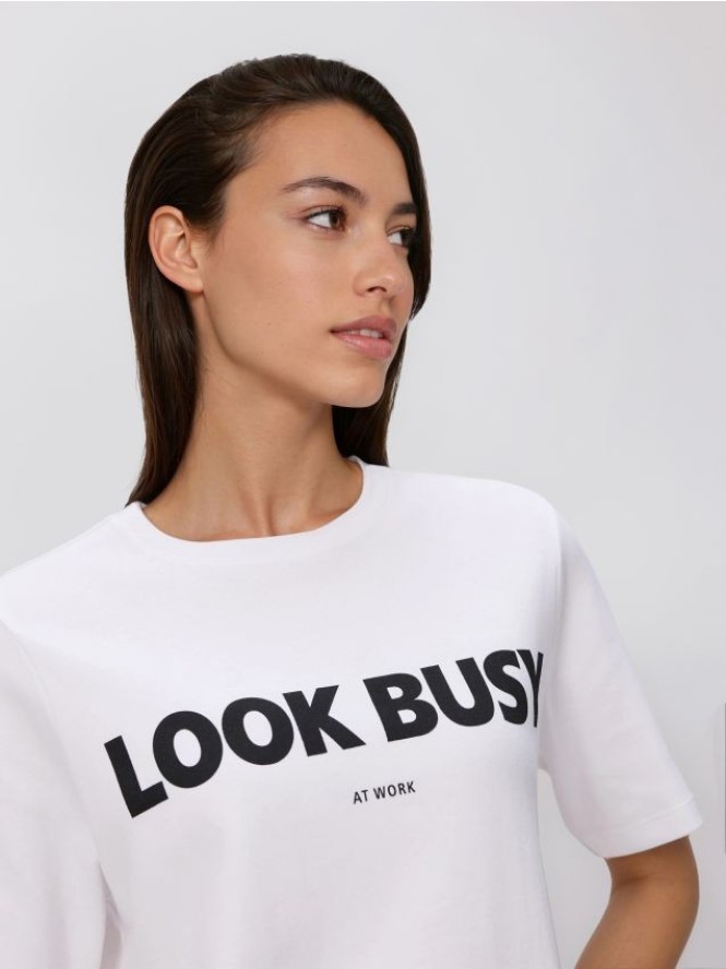 T-shirt z nadrukiem - biały