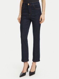 Fracomina Jeansy FY26WV9006D46093 Czarny Cropped Fit