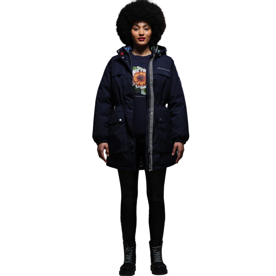 Kurtka Wodoodporna Damska Logo Longline Christian Lacroix Cailar