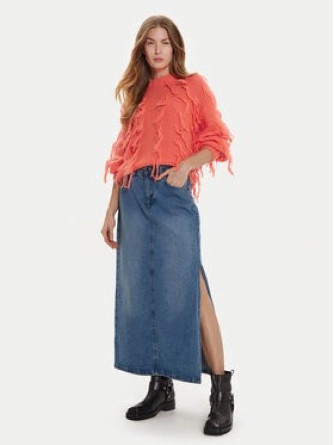 ViCOLO Sweter 33050S Pomarańczowy Regular Fit