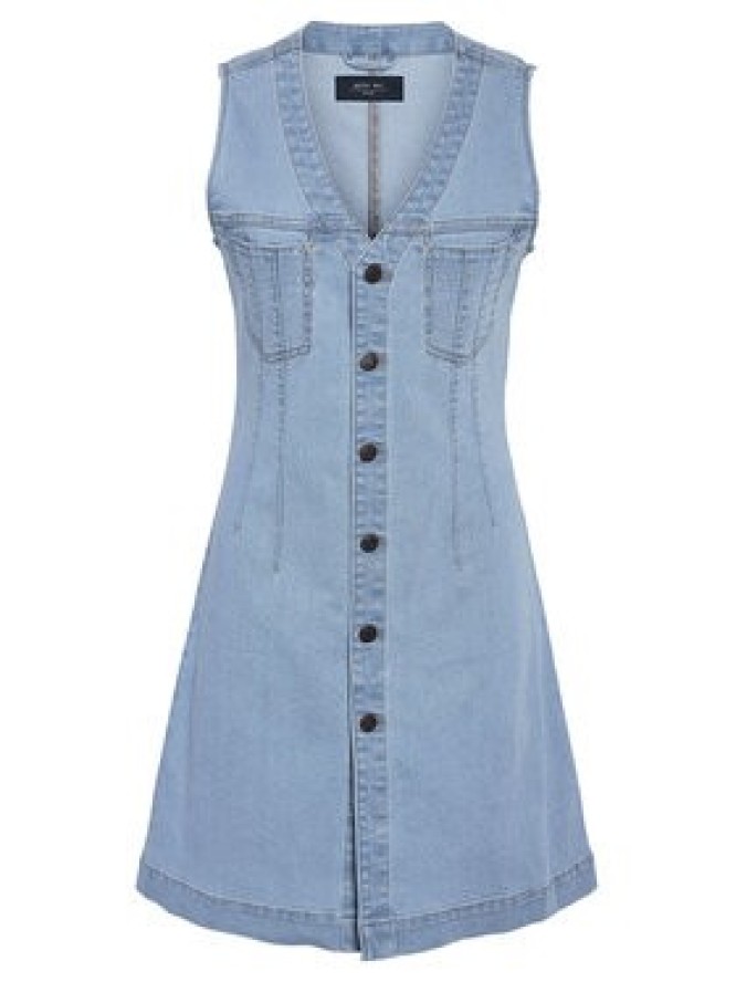 Noisy May Sukienka jeansowa Rikka 27033695 Niebieski Slim Fit