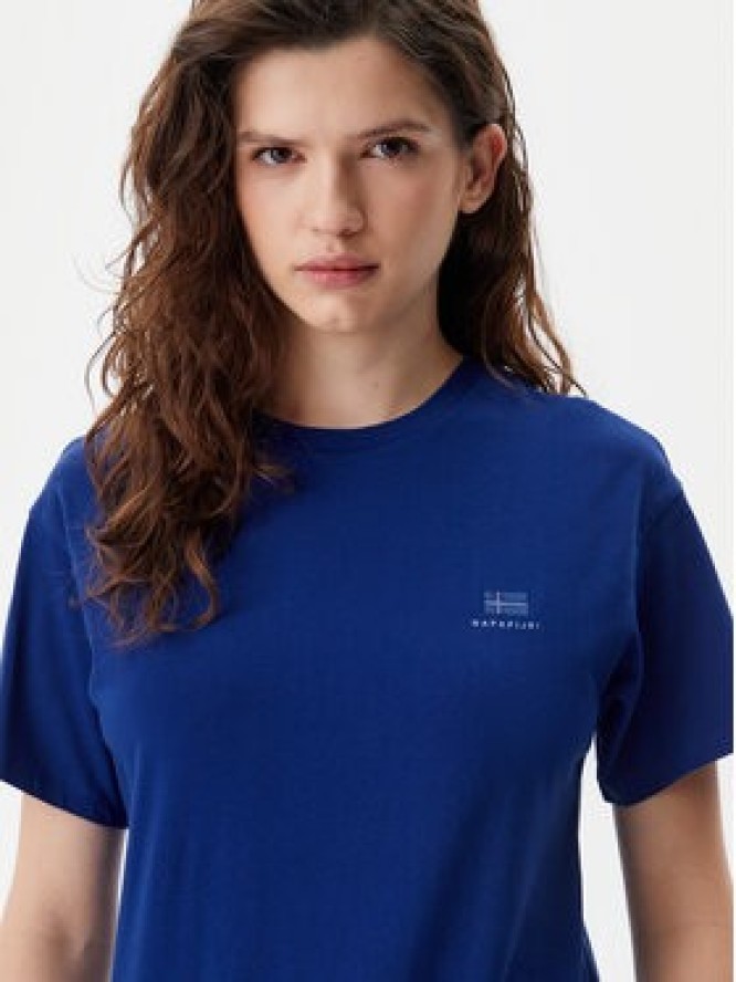 Napapijri T-Shirt S-Nina NP0A4H87 Niebieski Regular Fit