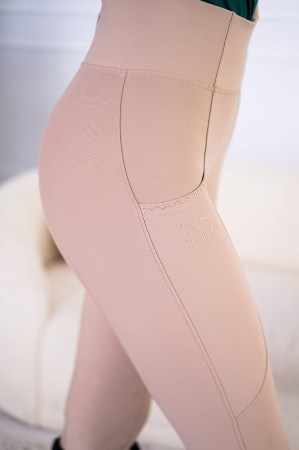 Legginsy jeździeckie z pełnym lejem silikonowym Stella