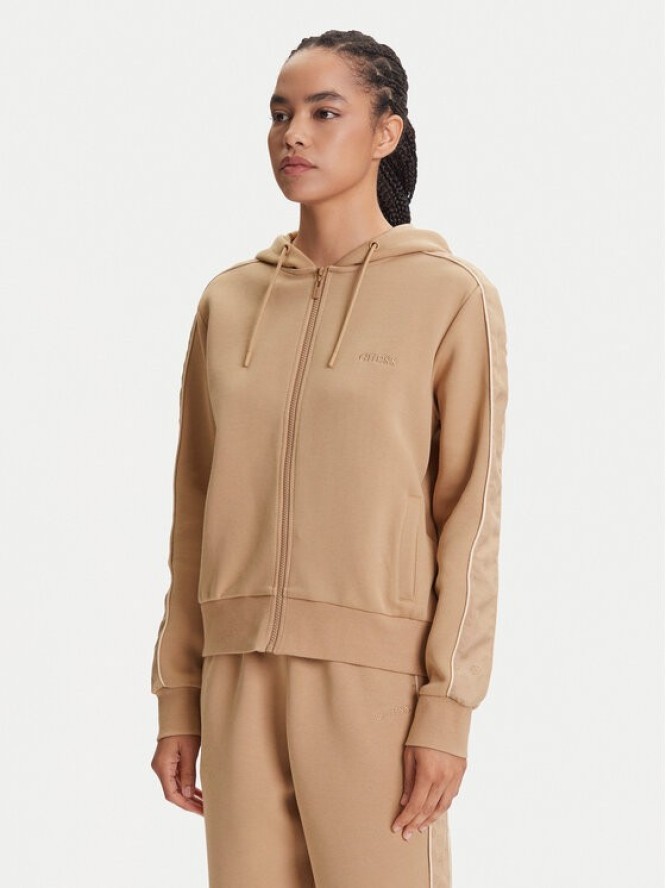 Guess Bluza V5YQ00 KB3P2 Beżowy Regular Fit