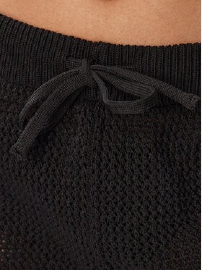 adidas Szorty materiałowe Knitted Crochet KC6478 Czarny Regular Fit