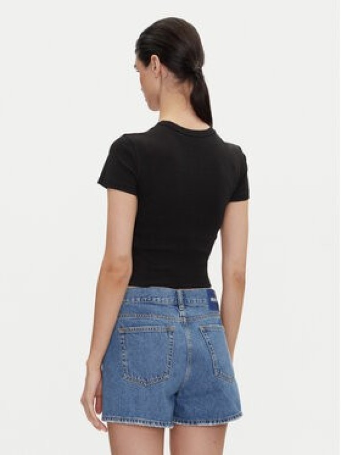 HUGO T-Shirt Delanor_2 50539132 Czarny Cropped Fit