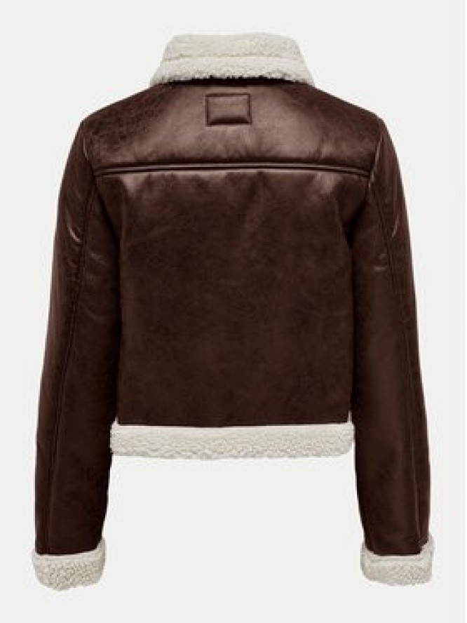 ONLY Kurtka z imitacji skóry Betty 15322046 Brązowy Regular Fit