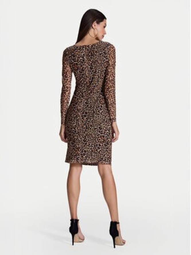 Swing Sukienka koktajlowa 5AI17600 Beżowy Slim Fit